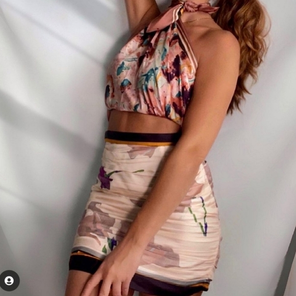 Zara 3-in-1 Limited Edition Printed Silk Hankerchief Dress - Picture 3 of 16